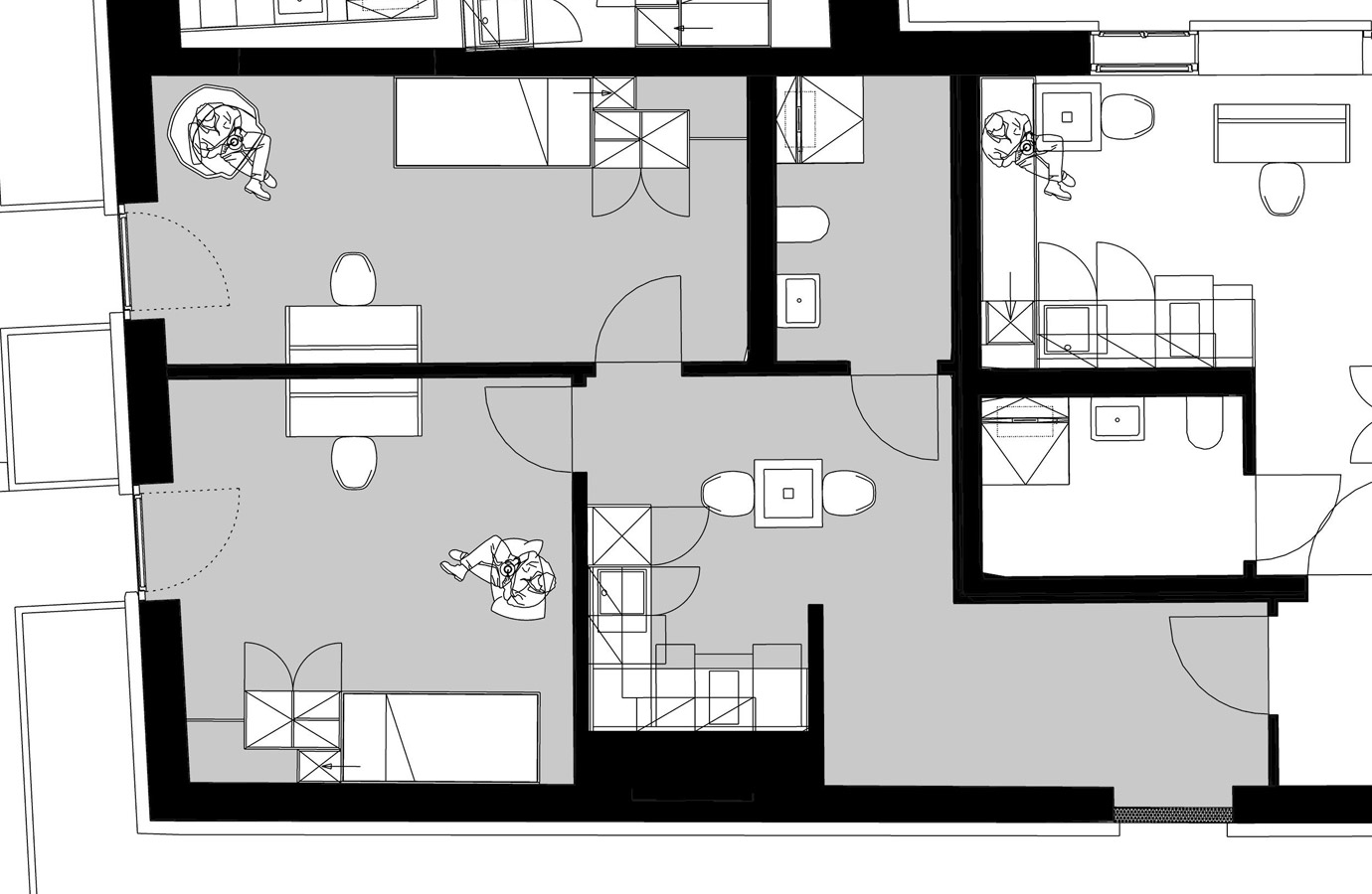 2er-Apartment Grundriss